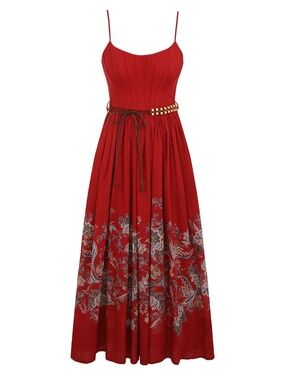 ZIMMERMANN Womens RHIANNON CORSET MIDI DRESS Size 10 US